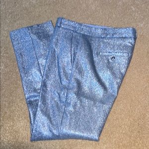 Sz 2 Banana Republic silver shimmer Avery pants